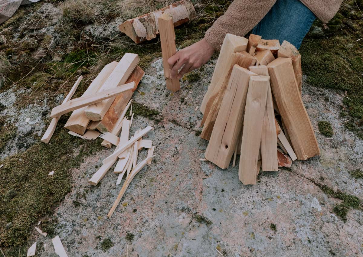Richtig Holz Spalten | Batoning